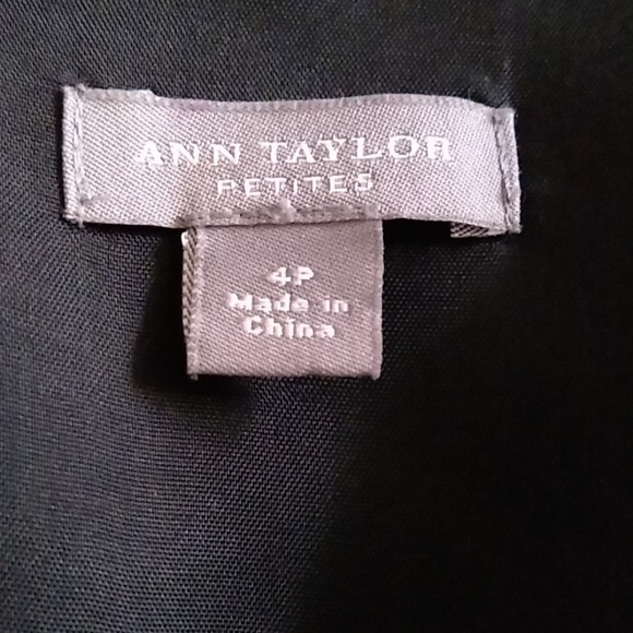 Ann Taylor Petites Silk Little Black Dress, Size 4 Petite - Picture 6 of 6
